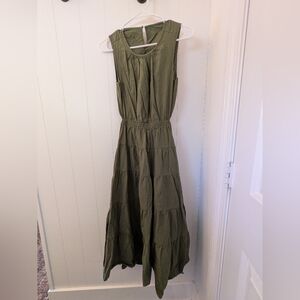 Backless Green Dress